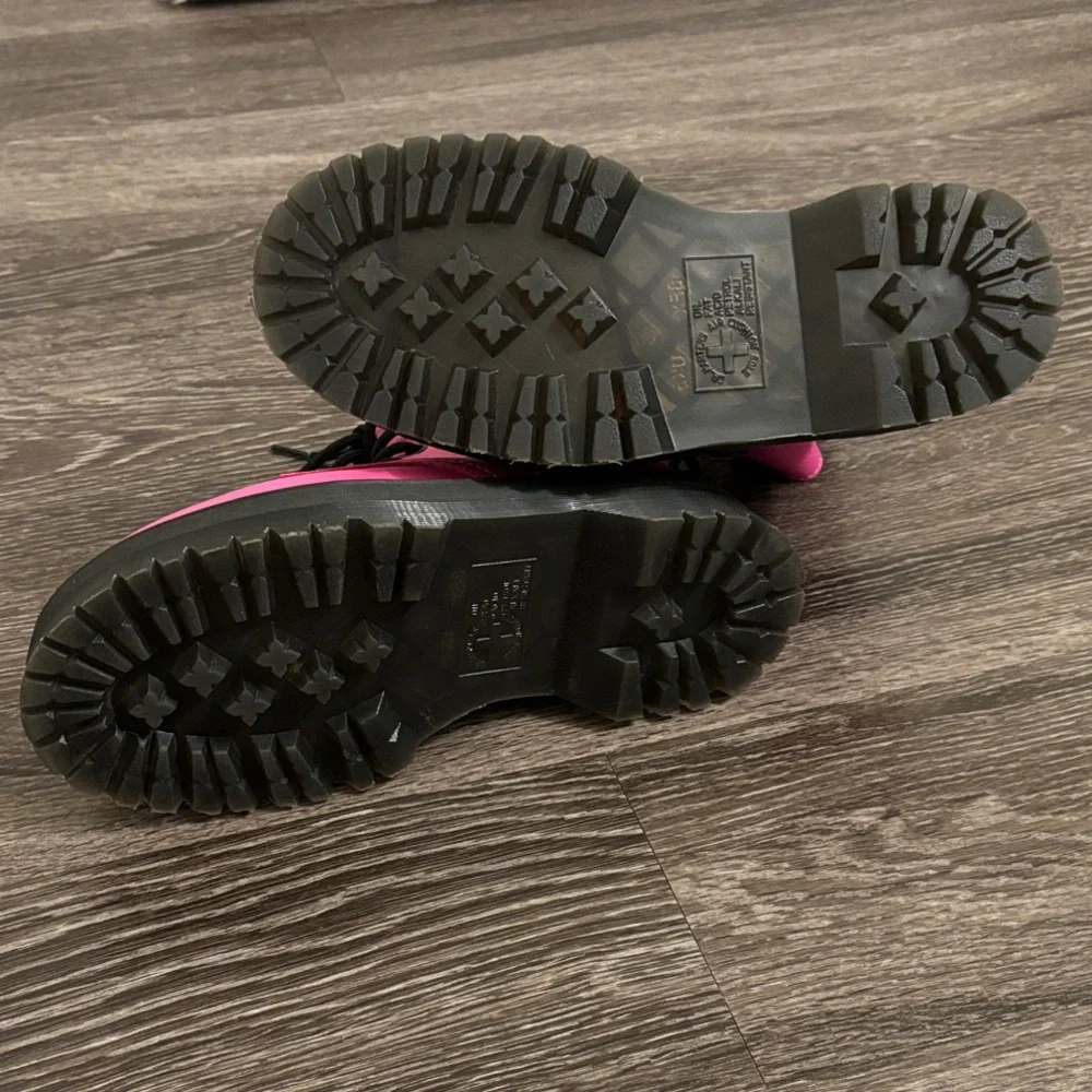 Dr. Martens Bold Pink Combat Boots - Picture 3 of 4